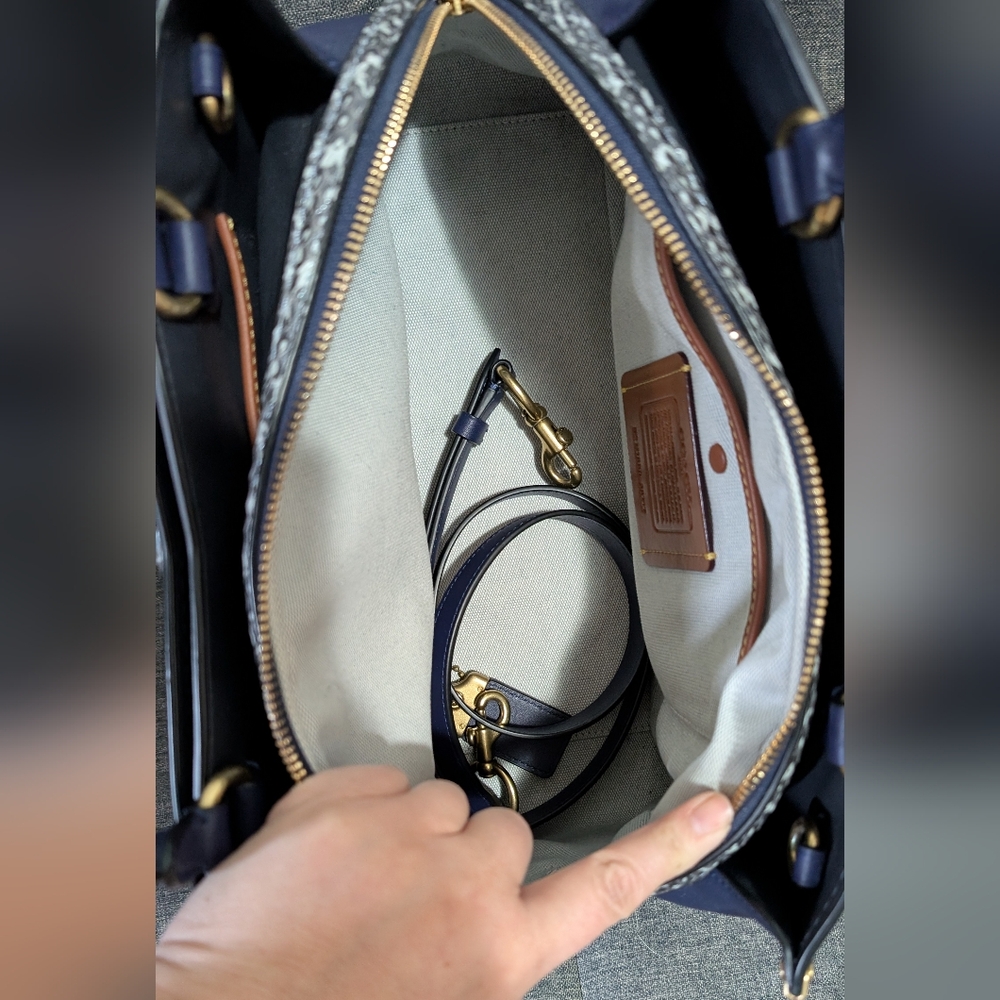 Coach Mason Carryall w/ Snakeskin Detail - Picture 10 of 10